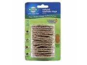 Busy Buddy Natural Rawhide Rings Peanut Butter Lrg 16 Pack