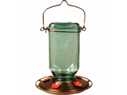 Mason Jar Glass Hummingbird Feeder Clear 25 Oz