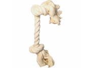 Rope 2 Knot White 6 Inch