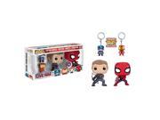 Captain America Ironman Hawkeye Spider Man POP! Vinyl Bobble Head 4 Pack