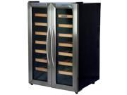 NewAir AW 321ED Collector s Stainless Steel 32 Bottles Dual Zone Wine Cooler