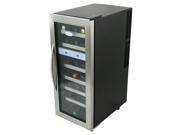 NewAir AW 211ED 21 Bottle Dual Zone Wine Cooler Stainless Steel