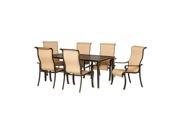 Hanover Outdoor BRIGANTINE7PC Brigantine 7 Piece Outdoor Dining Set with Cast Top Table