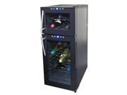 NewAir AW 210ED 21 Bottle Dual Zone Thermoelectric Wine Cooler Black