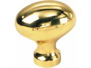 Laurey Co 45601 Solid Brass Oval Knob.