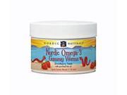 Nordic Omega 3 Gummy Worms Strawberry Nordic Naturals 30 Chewable