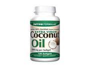 Coconut Oil Extra Virgin 100% Organic Jarrow Formulas 120 Softgel