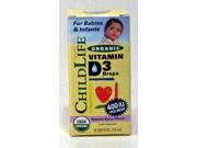 Organic Vitamin D3 for Babies Infants Child Life 0.338 fl oz 10 ml Drops