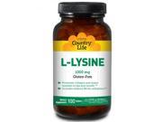 L Lysine 1000mg With B6 Country Life 100 Tablet