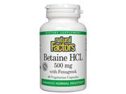 Betaine HCL 500mg With 100mg Fenugreek Natural Factors 90 Capsule