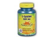 L Lysine 500mg Nature s Life 100 Capsule