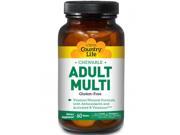Chewable Adult Multi Pineapple Orange Country Life 60 Chewable
