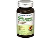 Papaya Enzyme With Chlorophyll American Health Products 100 Chewable