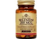 Selenium Yeast Free 200mcg Solgar 100 Tablet
