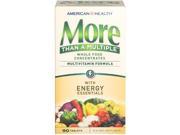More Than A Multiple with Energy Essentials American Health Products 90 Tablet
