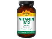 Vitamin B 12 500mcg Country Life 100 Tablet