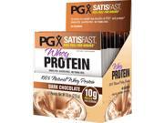 PGX SatisFast Whey Protein Chocolate Natural Factors 12 Packets Box