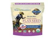 Raw Organics Organic Ground Golden Flax Seed Raw Organic Antioxidant Fruit Garden of Life 12 oz Pouch