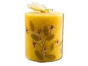 3 in Pillar 2 3 4 in x 3 in Flower Candles Patchouli Auroshikha Candles Incense 1 Candle
