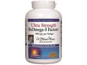 Ultra Strength RxOmega 3 900 mg Enteric Coated Natural Factors 150 Softgel