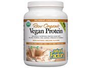 Raw Organic Vegan Protein Drink Mix Chocolate Natural Factors 34 oz Powder