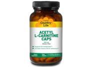 Acetyl L Carnitine 500mg Country Life 120 VegCap