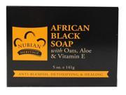 African Black Soap with Oats Aloe Vitamin E Nubian Heritage 5 oz Bar