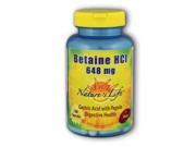 Betaine HCL 648mg Nature s Life 100 Capsule