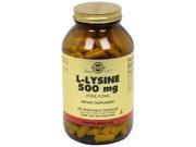 L Lysine 500mg Solgar 250 VegCap