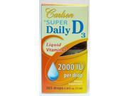 Super Daily D3 Drops 2000 IU Carlson Laboratories 11 ml Dropper