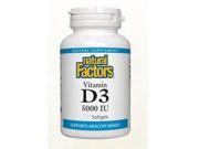Vitamin D3 5000 IU Natural Factors 120 Softgel
