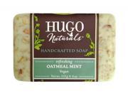 Bar Soap Oatmeal Mint Hugo Naturals 4 oz Bar