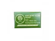 Ancient Clay Soap with Tea Tree Oil Fragrance Free Zion Health 6 oz Bar Soap