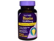 Natrol Biotin 10 000mcg Maximum Strength 100 Tablets