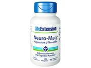Neuro Mag Magnesium L Threonate Life Extension 90 VegCap