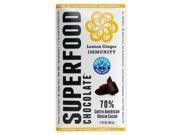 Superfood Chocolate Lemon Ginger Immunity Quality of Life Labs 1.75 oz Bar