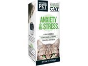 Anxiety Stress for Cats KingBio Natural Pet 4 oz Liquid