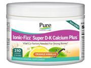 Ionic Fizz Super D K Calcium Plus Orange Vanilla Pure Essence Labs 7.41 oz Powder