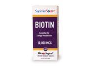 Biotin 10,000 mcg - Superior Source - 60 - Sublingual Tablet Biotin 10,000 mcg - Superior Source - 60 - Sublingual Tablet