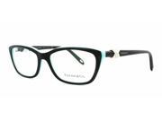 Tiffany Optical 0TF2074 Full Rim Cat Eye Woman Sunglasses Size 52 Black Blue Clear Lens