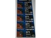 Renata Battery 371 SR920SW Silver 1.55v 5 Batteries Per Pack