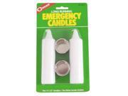 Coghlan s 8674 Pack Of 2 8 10 Hour Burn Emergency Candles W Candle Holders