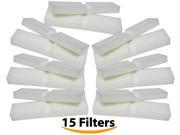15 Foam Filter Pads for Fluval FX4 FX5 FX6 Filter
