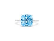 Effy Jewelry Effy Ocean Bleu 14K White Gold Blue Topaz and Diamond Ring 4.83 TCW Size 7