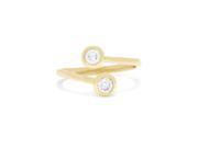 Effy Jewelry Effy 14K Yellow Gold Two of Us Diamond Ring 0.39 TCW Size 7