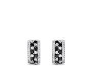 Effy Jewlery Effy 14K White Gold Black and White Diamond Earrings 1.90 TCW
