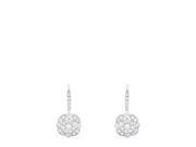 Effy Jewlery Effy 14K White Gold Diamond Cluster Earrings 0.64 TCW
