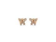 Effy Jewlery Effy 14K Rose Gold Diamond Butterfly Earrings 0.18 TCW