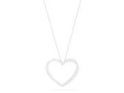 Effy Jewlery Effy 14K White Gold Diamond Heart Pendant 0.15 TCW