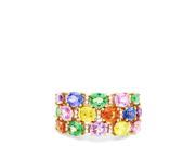 Effy Jewelry Effy Watercolors 14K Yellow Gold Multi Sapphire and Diamond Ring 6.21 TCW Size 7